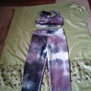 Women's Tie-Dye Leggings Set